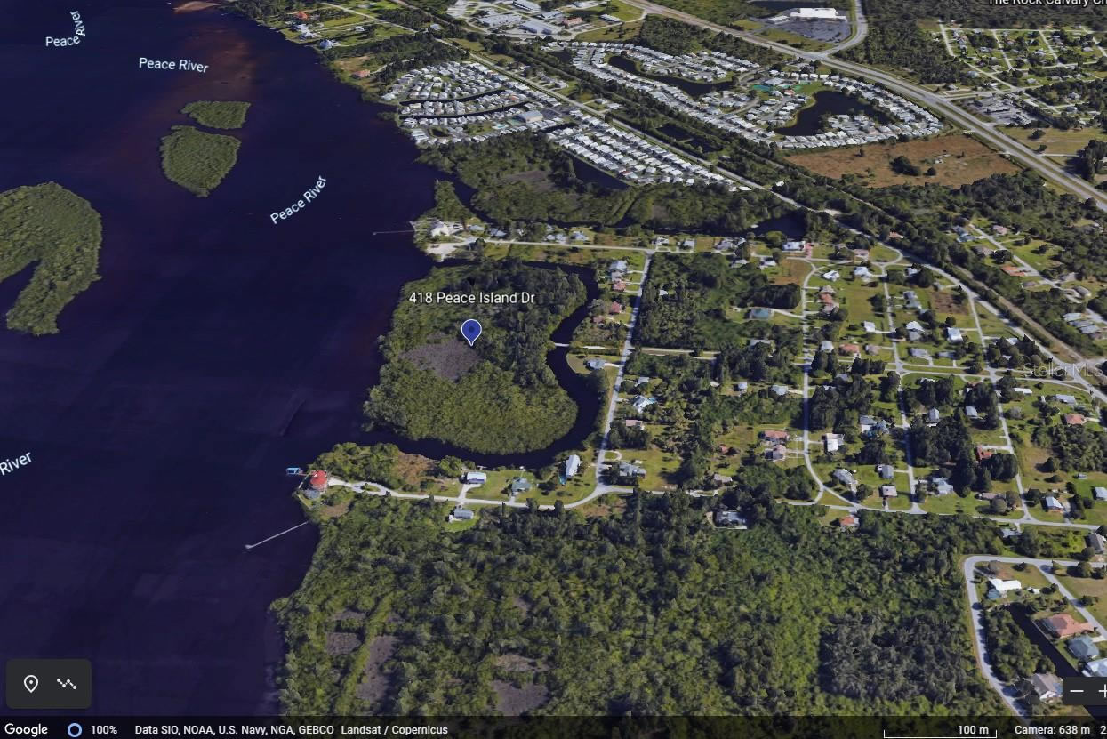 Punta Gorda 17 Acres Waterfront approved for 55 units multi family and 34 boat slips $4,750,000